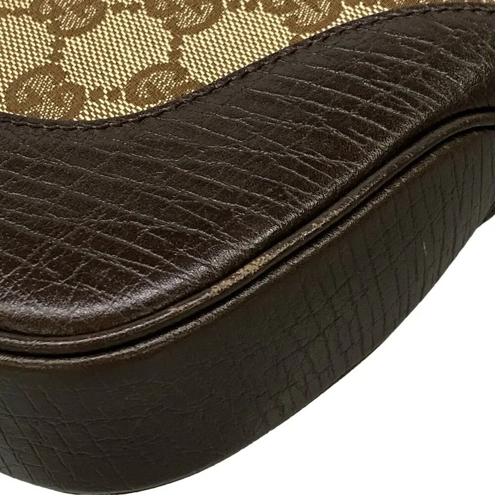 Gucci GG/Sherry (Web) Shoulder Bag 130779 Dark Brown Beige Multi Jacquard